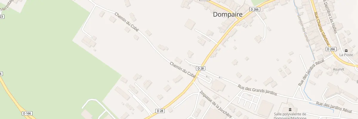 Plan du 295 Che du Cobe à Dompaire