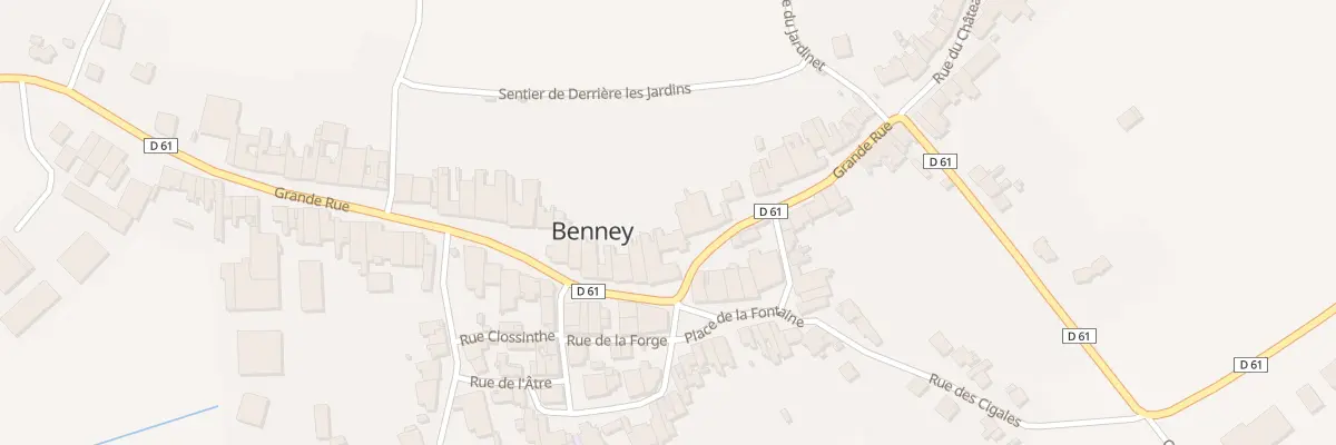 Plan du 51 Gr Grande Rue à Benney