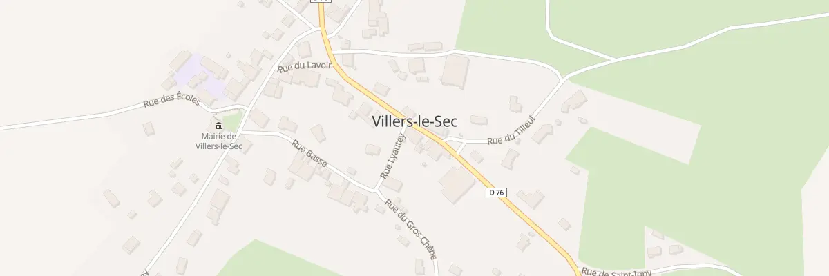 Plan du 1 Rue Lyautey à Villers-le-Sec