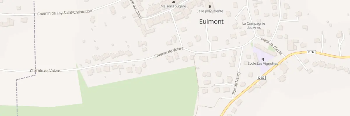 Plan du 185 Che de Voivre à Eulmont