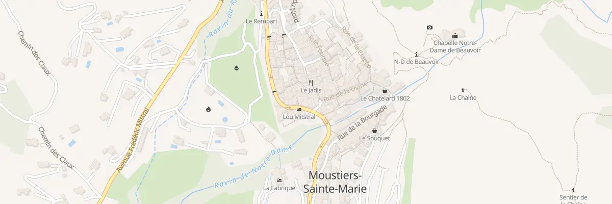 Plan du 5128 Le Village à Moustiers-Sainte-Marie