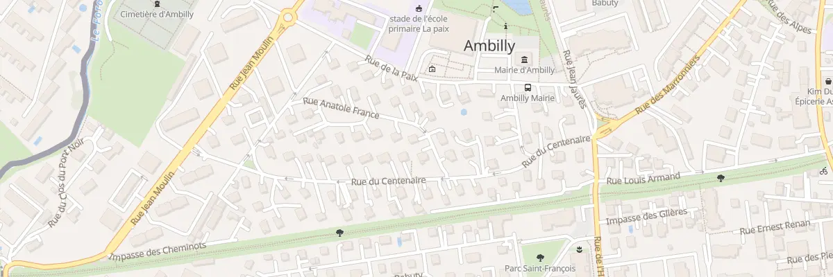 Plan du 3 Rue anatole france à Ambilly