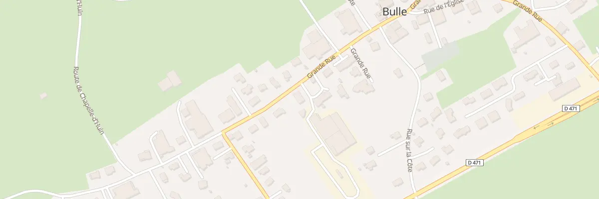 Plan du 33 Grande Rue à Bulle
