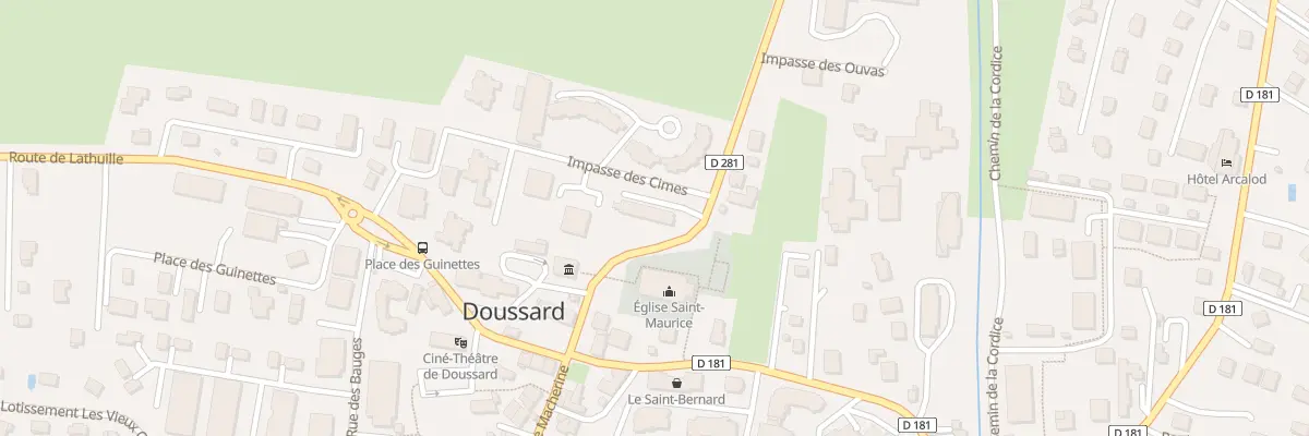 Plan du 161 Rte du Pont Monnet à Doussard