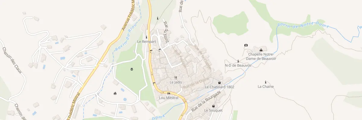 Plan du 5220 Le Village à Moustiers-Sainte-Marie