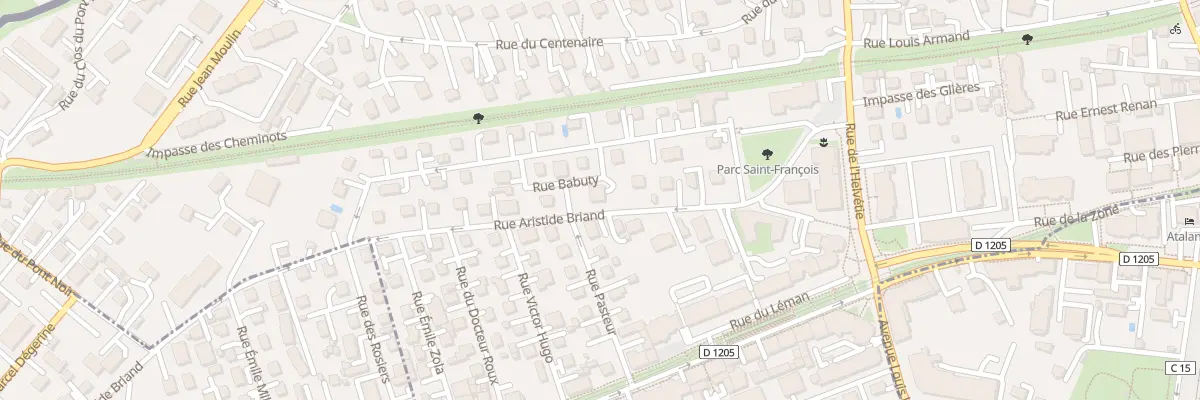 Plan du 18 Rue aristide briand à Ambilly