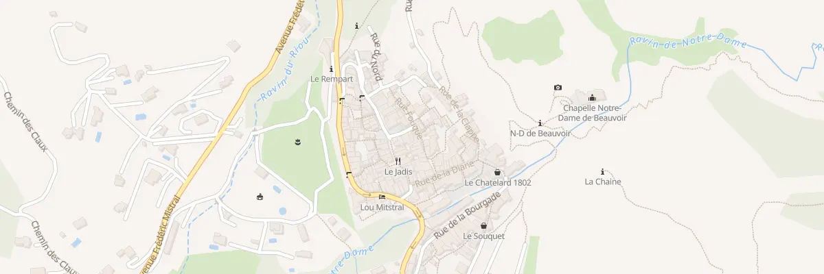 Plan du 5180 Le Village à Moustiers-Sainte-Marie
