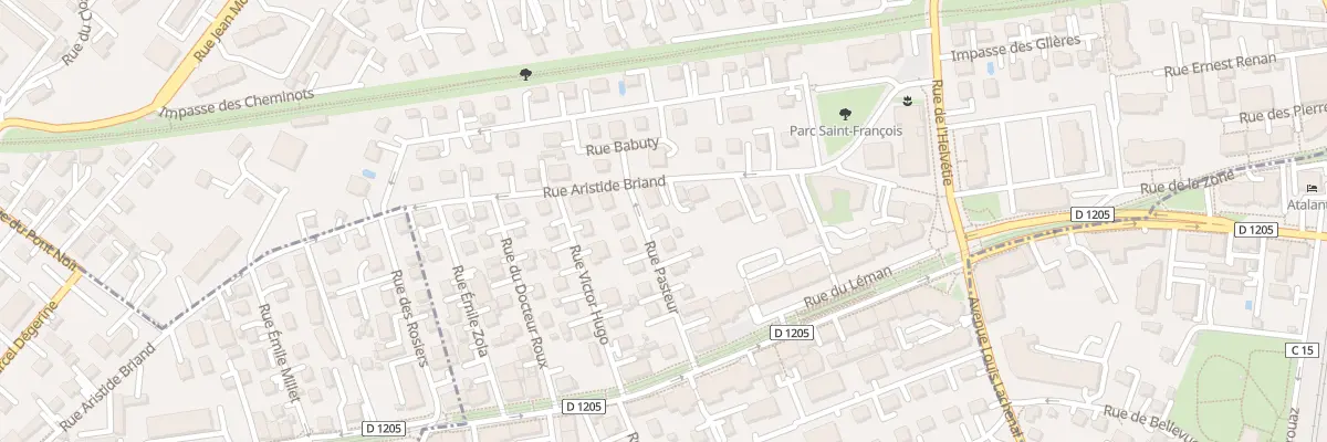 Plan du 3 Rue pasteur à Ambilly
