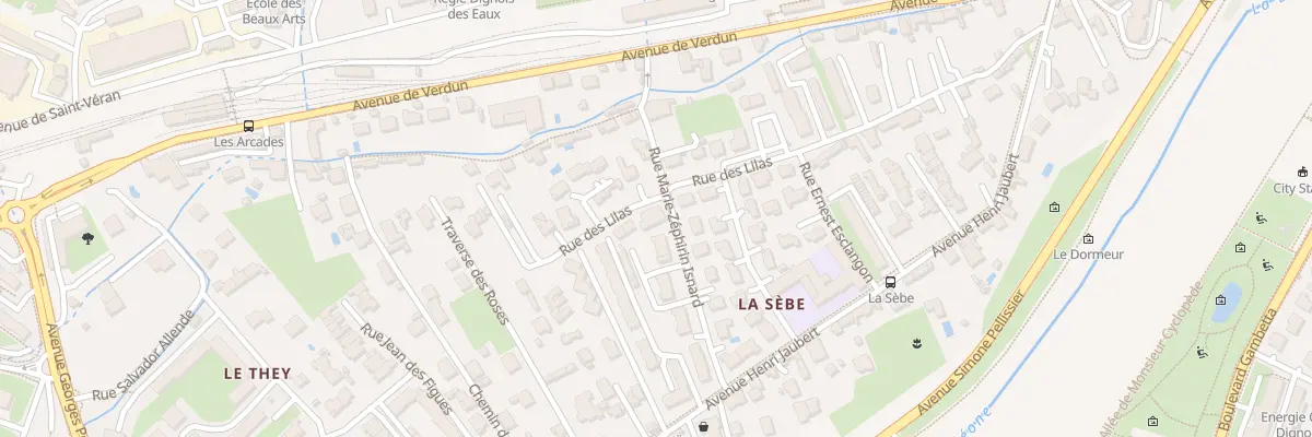 Plan du 9 Rue M Z Isnard à Digne-les-Bains
