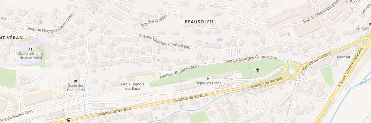 Plan du 8 Av de Saint-Véran à Digne-les-Bains
