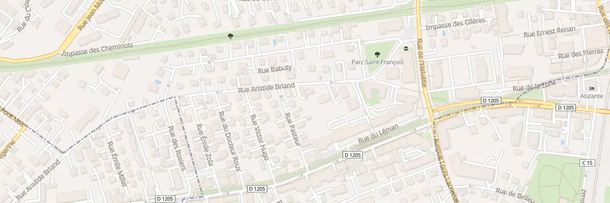 Plan du 15 Rue aristide briand à Ambilly