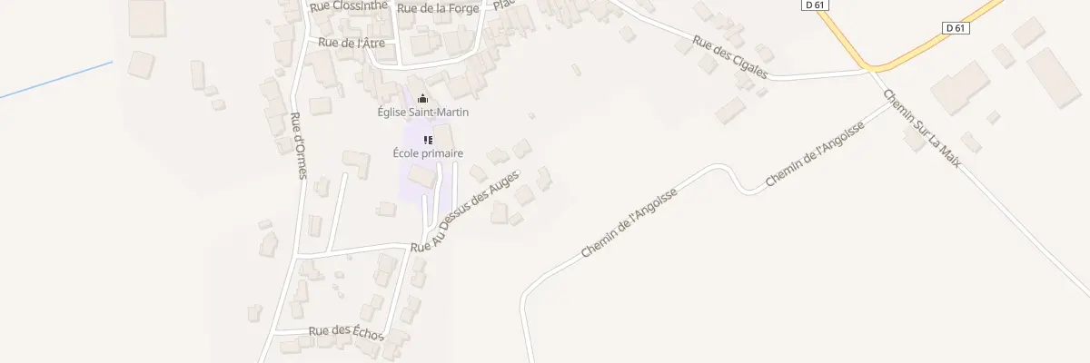 Plan du 6 Rue au Dessus des Auges à Benney