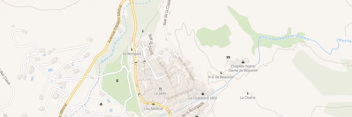Plan du 5211 Le Village à Moustiers-Sainte-Marie