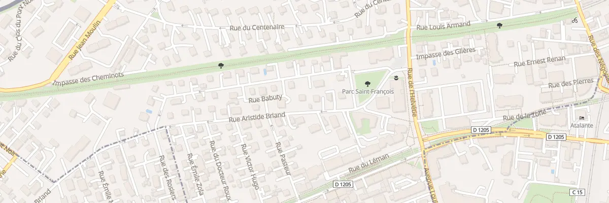 Plan du 8 Rue aristide briand à Ambilly