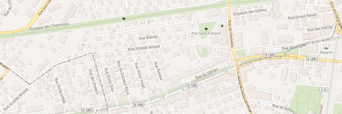 Plan du 13 Rue aristide briand à Ambilly