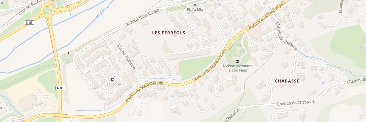 Plan du 12 Av du Maréchal Juin à Digne-les-Bains