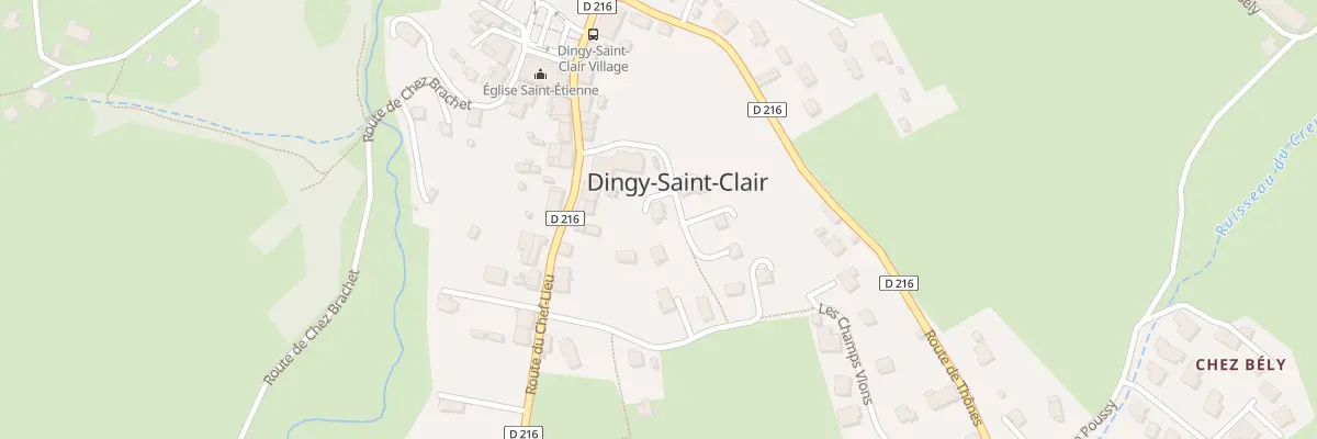 Plan du 70 Che du Pré Fionnay à Dingy-Saint-Clair