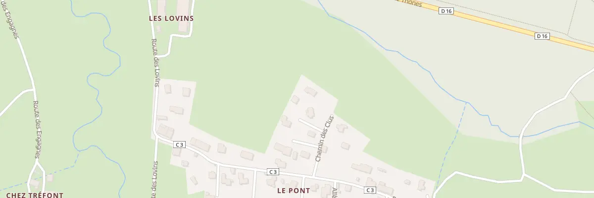 Plan du 77 Che des Clus à Alex