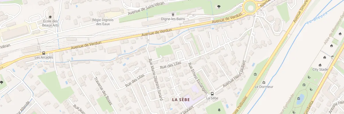Plan du 4 Pl Félix Esclangon à Digne-les-Bains