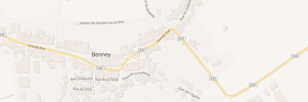 Plan du 64 Gr Grande Rue à Benney