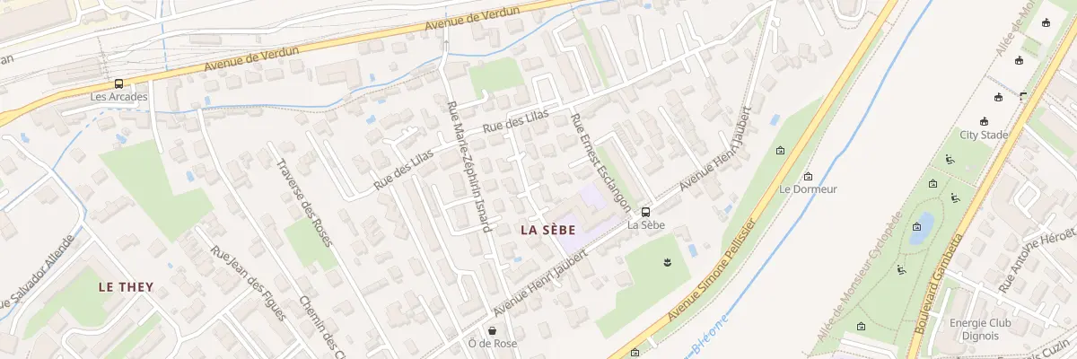 Plan du 6 Rue Docteur Lautaret à Digne-les-Bains