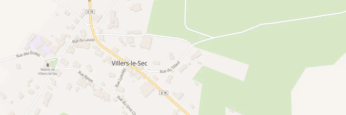Plan du 7 Rue du Tilleul à Villers-le-Sec