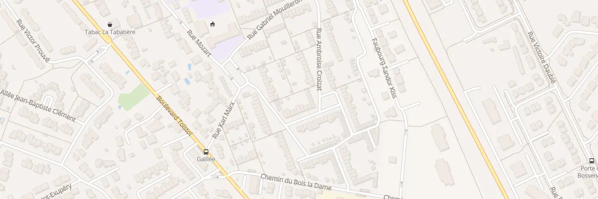 Plan du 86 Rue Ambroise Croizat à Tomblaine