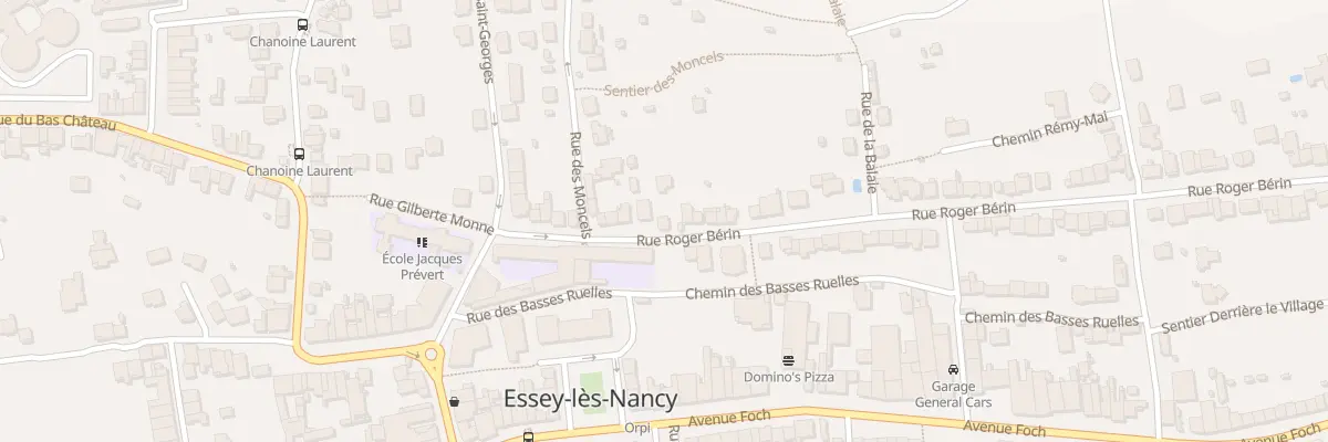 Plan du 21 Rue Roger Bérin à Essey-lès-Nancy