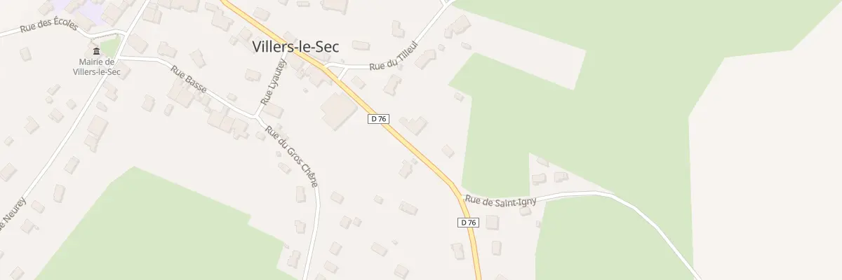 Plan du 11 Gr Gde Rue à Villers-le-Sec