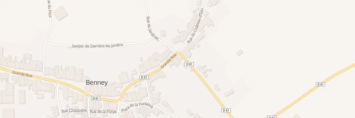 Plan du 70 Gr Grande Rue à Benney