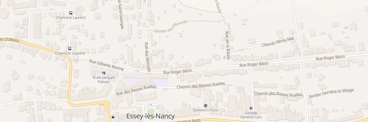 Plan du 27 Rue Roger Bérin à Essey-lès-Nancy