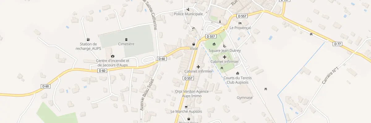 Plan du 14 Av Georges Clémenceau à Aups