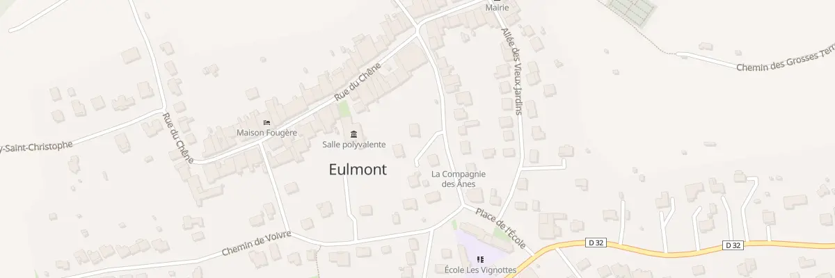 Plan du 2 All Acacias à Eulmont