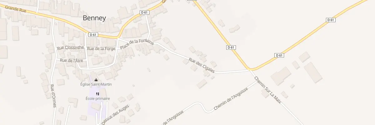 Plan du 8 Rue des Cigales à Benney