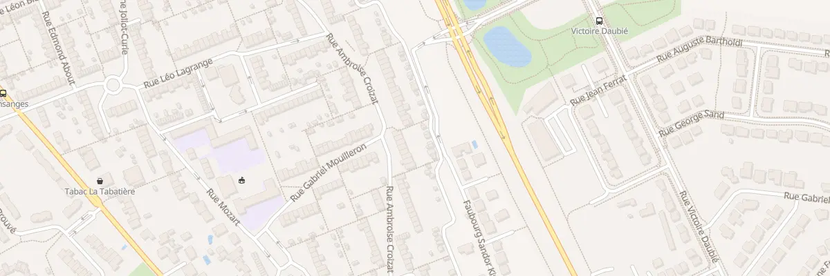 Plan du 97 Rue Ambroise Croizat à Tomblaine