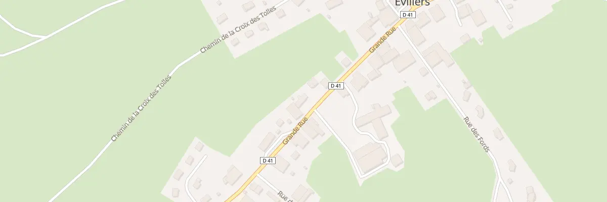 Plan du 29 Gr Grande Rue à Évillers