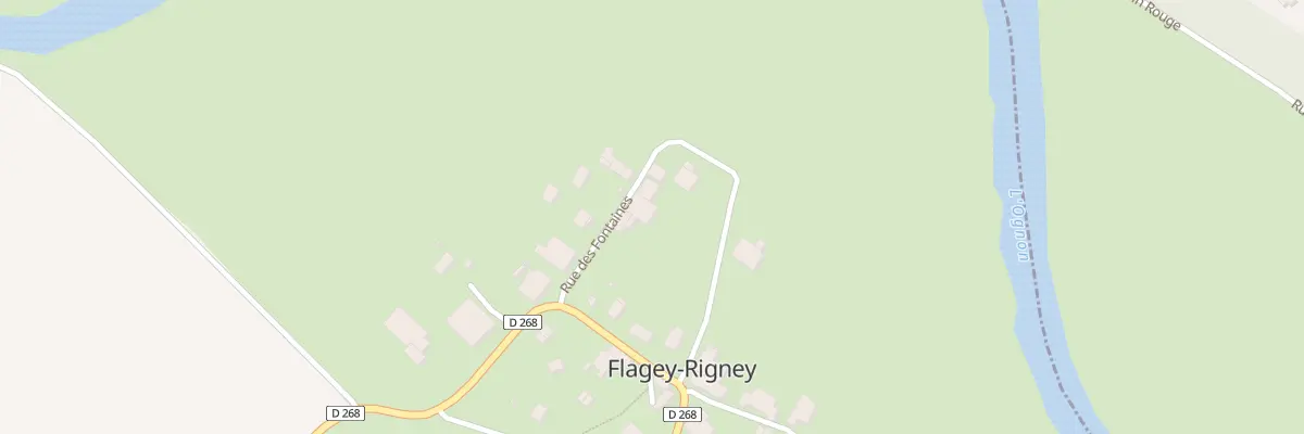 Plan du 1 Rue des Fontaines à Flagey-Rigney