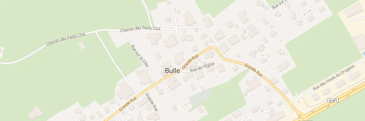 Plan du 16 Grande Rue à Bulle