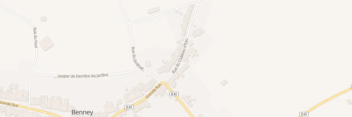 Plan du 13 Rue du Chateau d’Eau à Benney