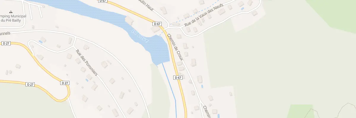 Plan du 2 Che de Croux à Vuillafans