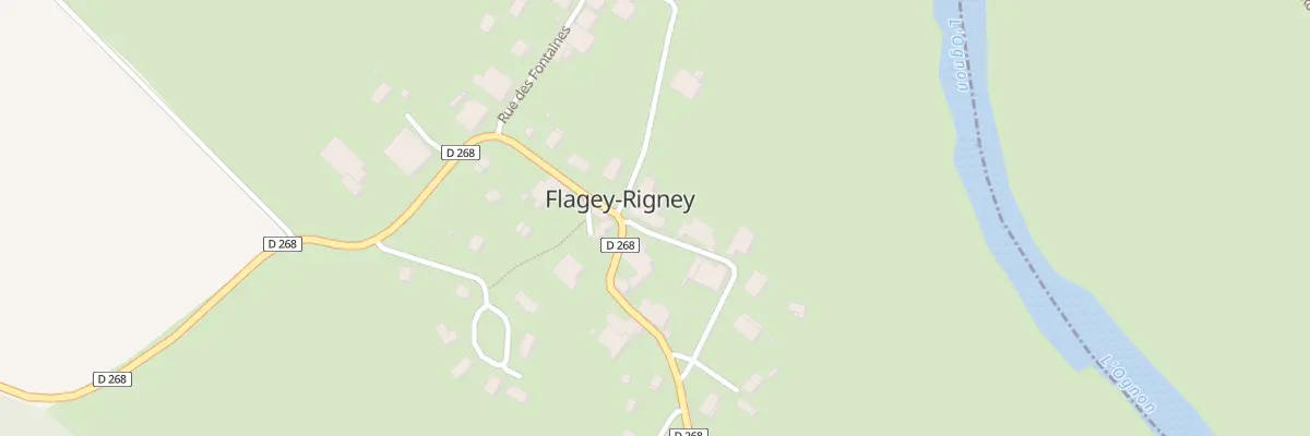 Plan du 2 Rue des Fontaines à Flagey-Rigney