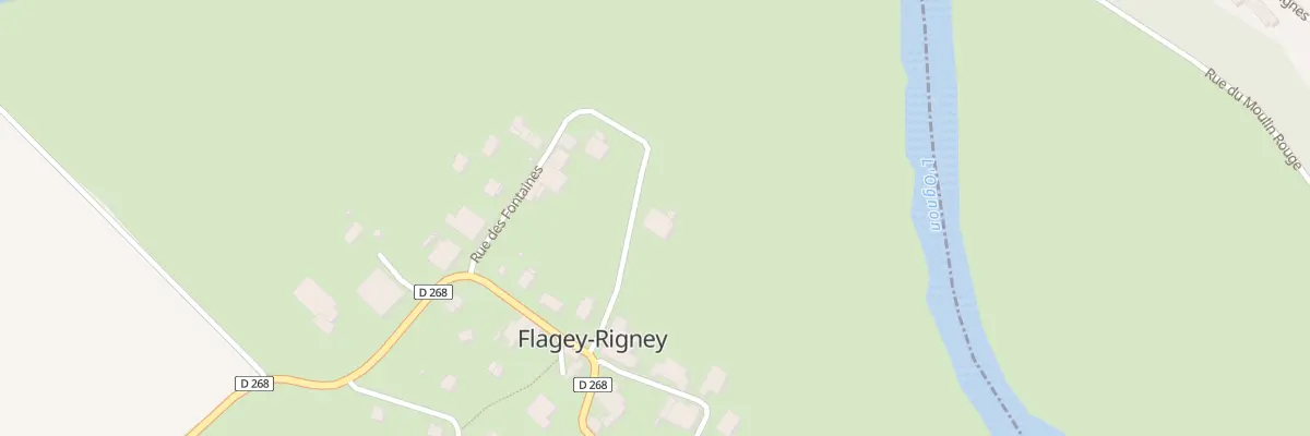 Plan du 6 Rue des Fontaines à Flagey-Rigney
