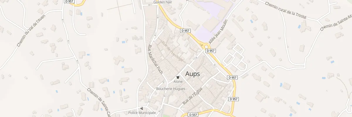 Plan du 9 Rue de l’Horloge à Aups
