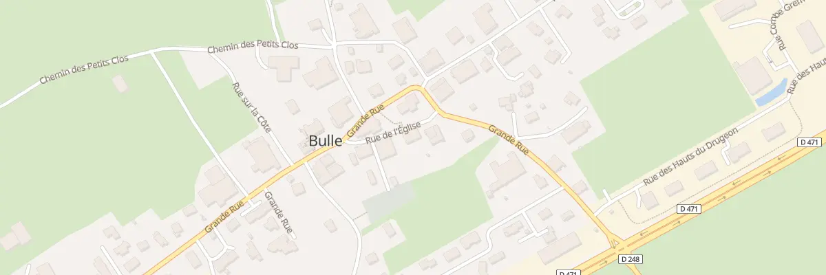 Plan du 12 Rue de l’Eglise à Bulle