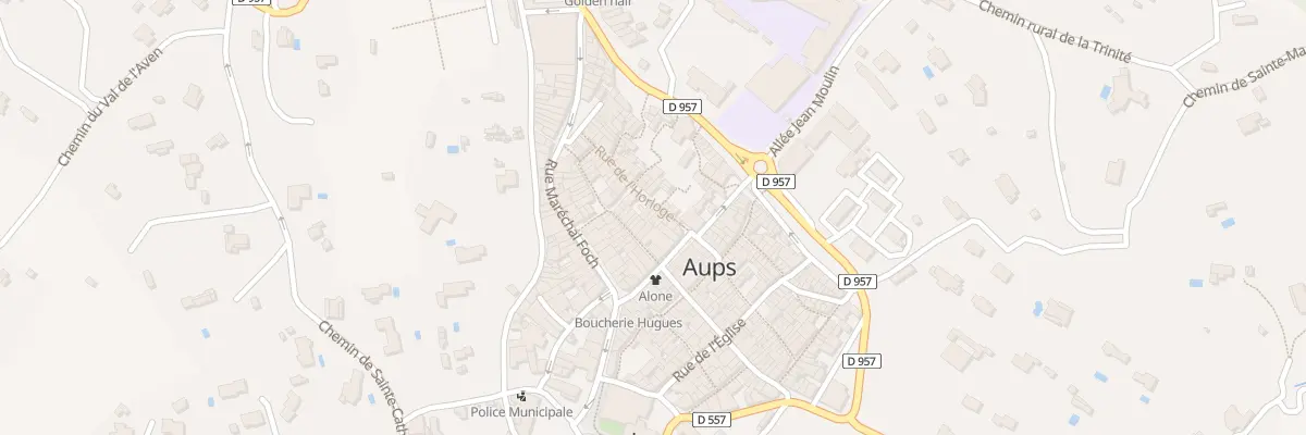 Plan du 7 Rue de l’Horloge à Aups