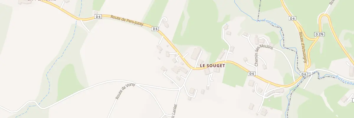 Plan du 1274 Rte de Pers-jussy à Arbusigny