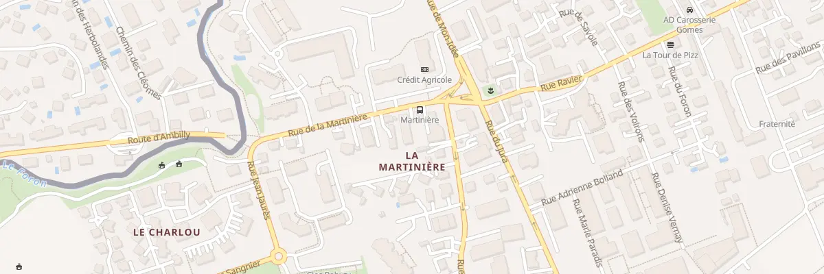Plan du 1A Rue de la martinière à Ambilly
