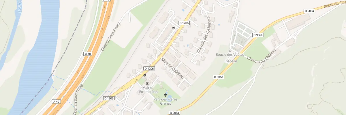 Plan du 51 All de Châtillon à Étrembières