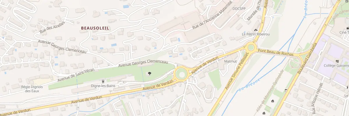 Plan du 2C Che de Bonnette à Digne-les-Bains