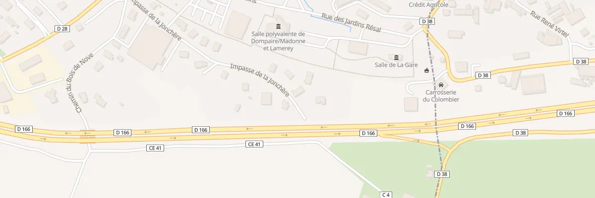 Plan du 281 Imp de la Jonchère à Dompaire
